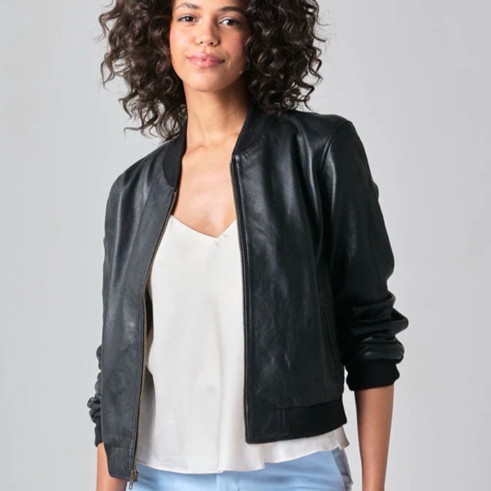 WANDERERS BOLZANO LEATHER BOMBER JACKET